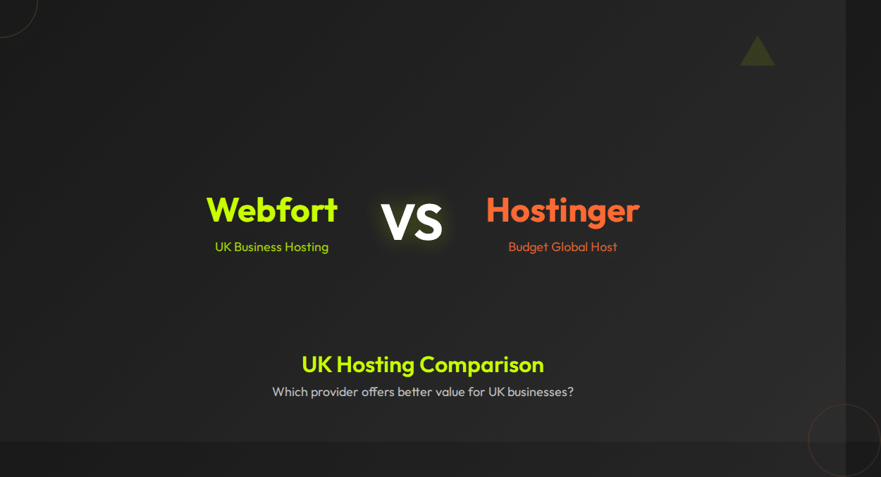 Webfort vs Hostinger: Which Is Better for UK Businesses?